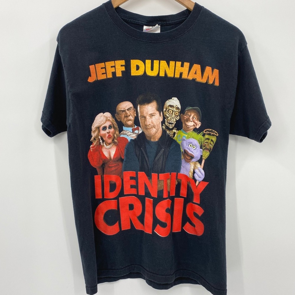 Jeff Dunham‎ Identity Crisis Tour 2010 2011 T Shirt Black Adult Medium (M)